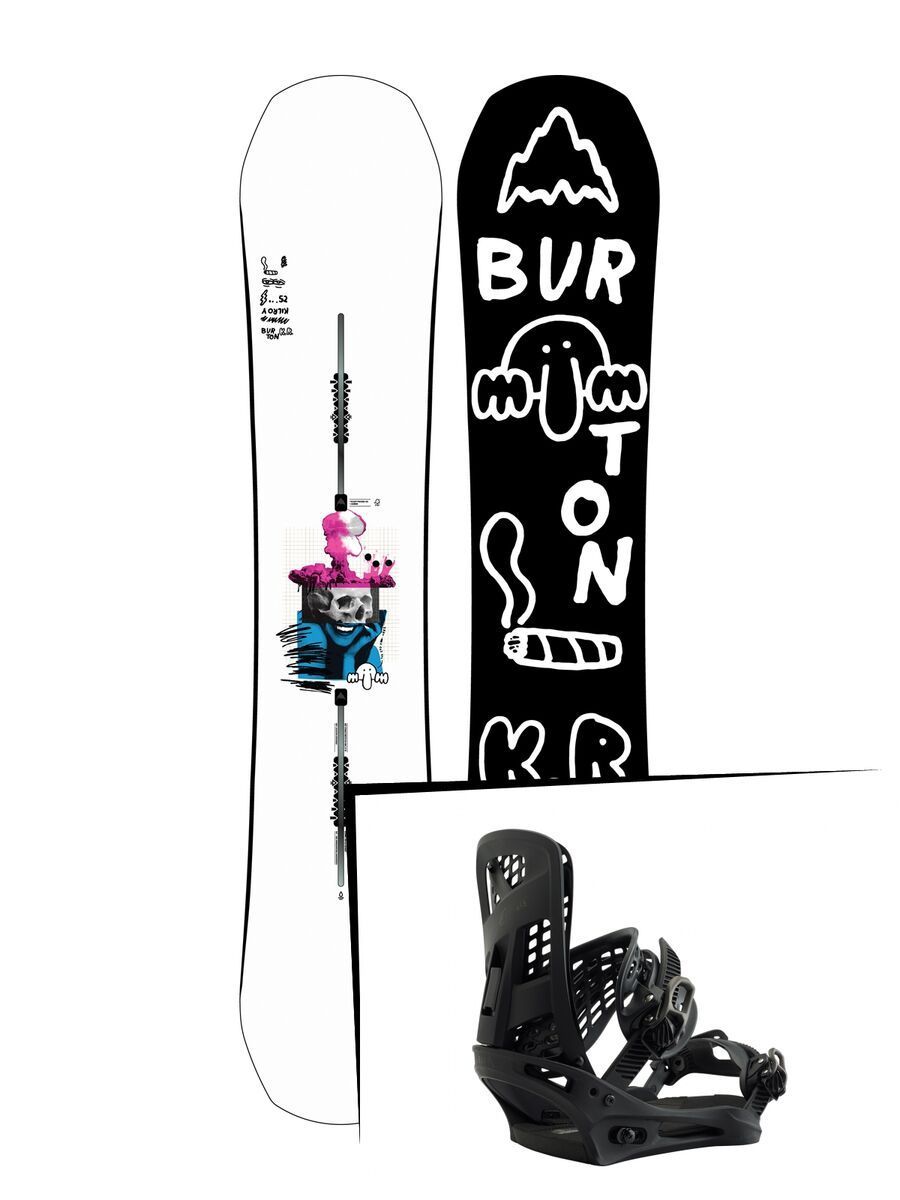 Set: Burton Kilroy Process 2019 + Burton Genesis matty black - Bild 1