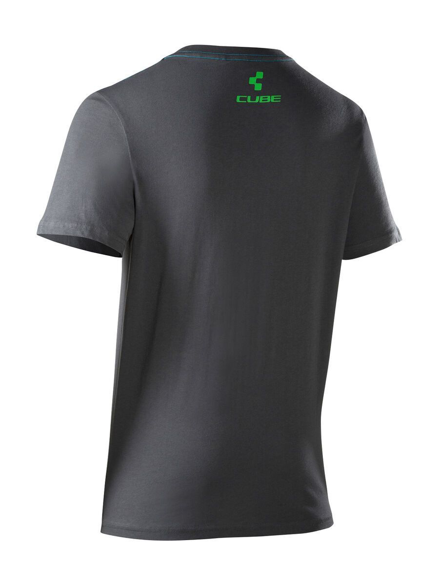 Cube T-Shirt Ride Addict, anthracite´n´green´n´blue - Bild 1