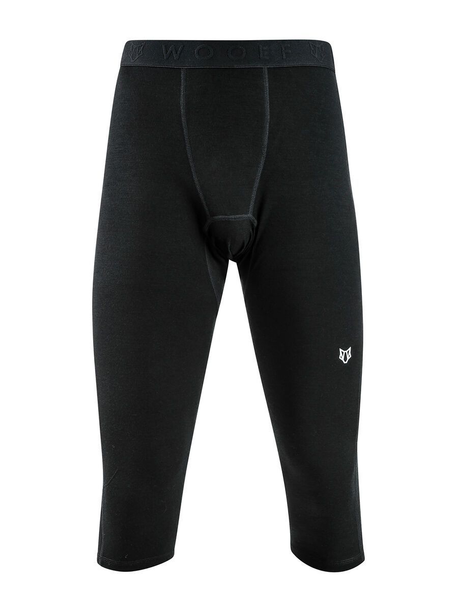Woolf Merino Roni 3/4 Pant, black - Bild 1