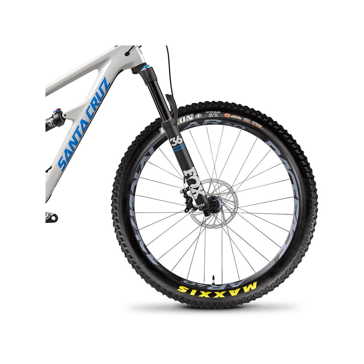 Santa Cruz Hightower C S 27.5 Plus, gloss cannery grey and blue - Bild 3