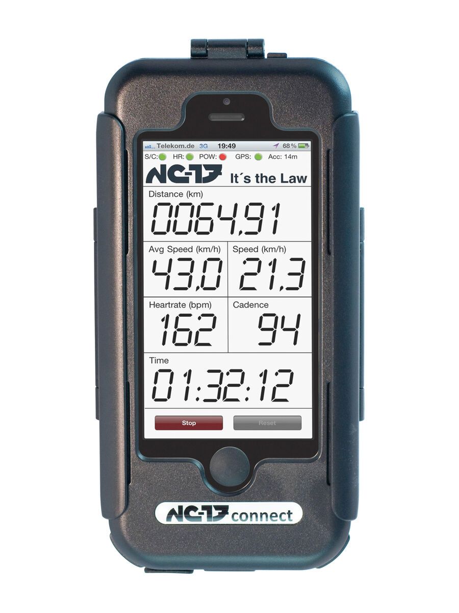 NC-17 Connect iPhone 5/5S Bike Case + Halterung, black - Bild 1