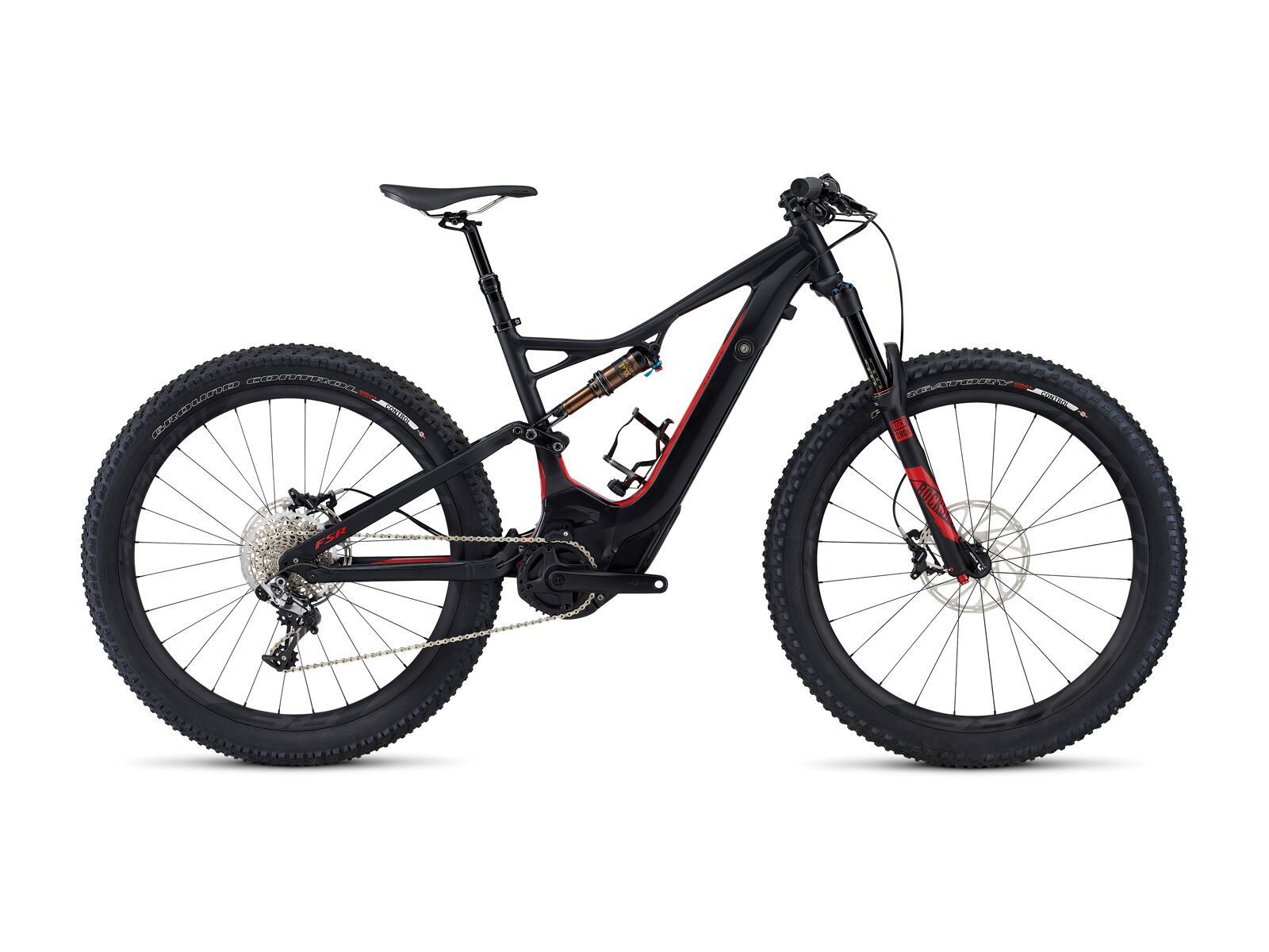 Specialized S-Works Turbo Levo FSR 6Fattie, satin gloss black/flo red - Bild 1