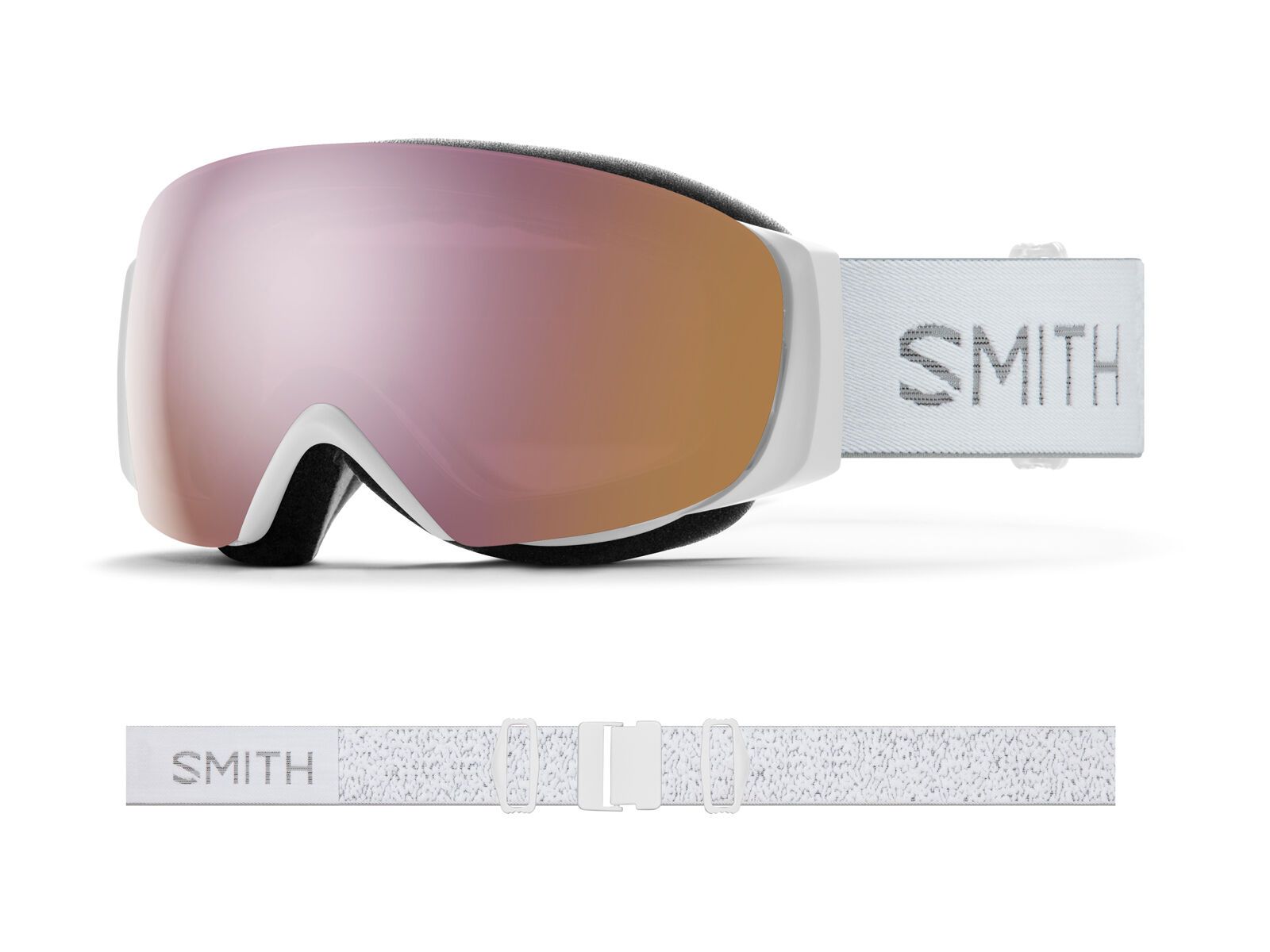 Smith I/O Mag S - ChromaPop Everyday Rose Gold Mir + WS, white chunky knit - Bild 3