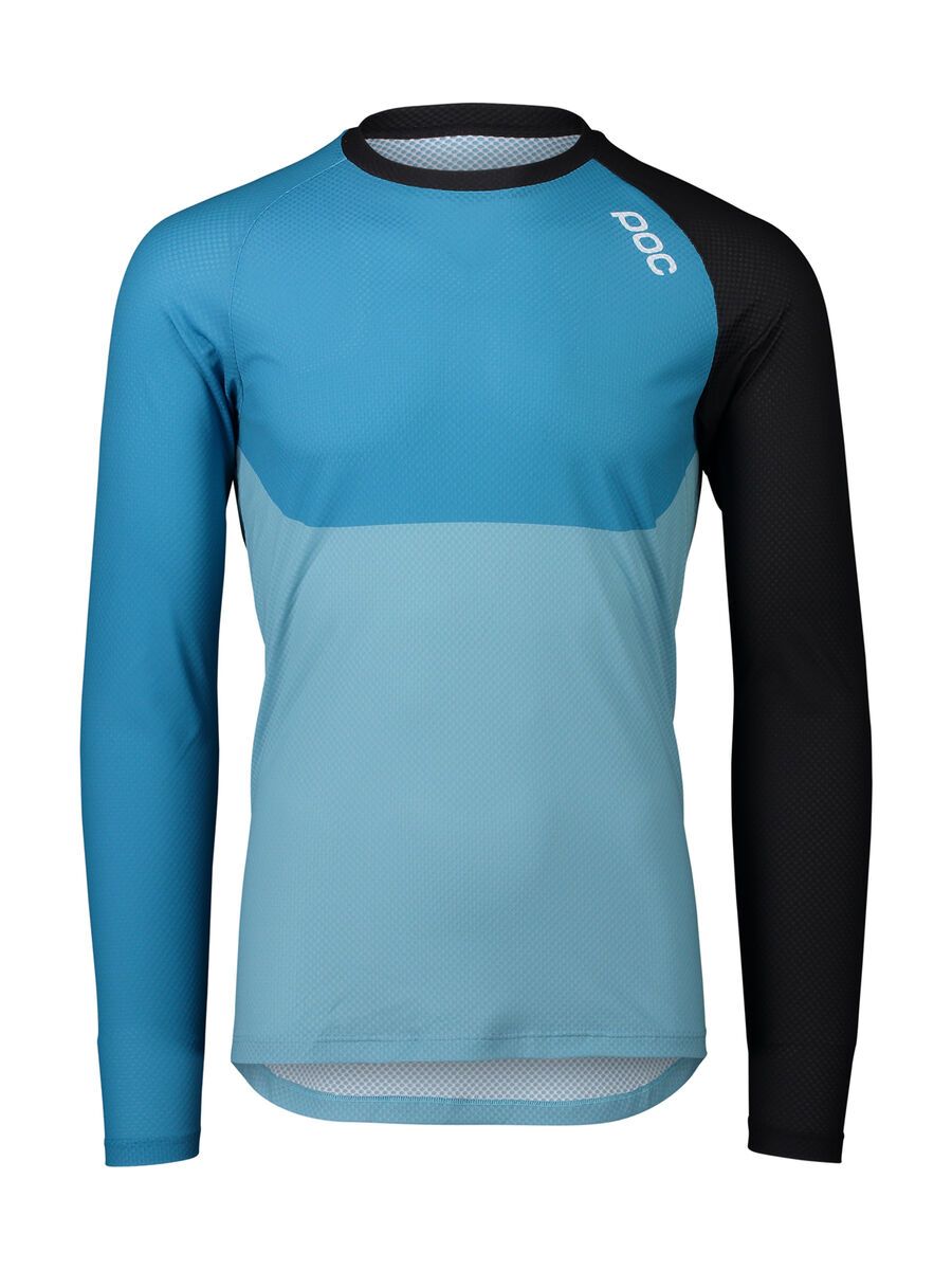 POC MTB Pure LS Jersey, uranium black/basalt blue/lt basalt blue - Bild 1