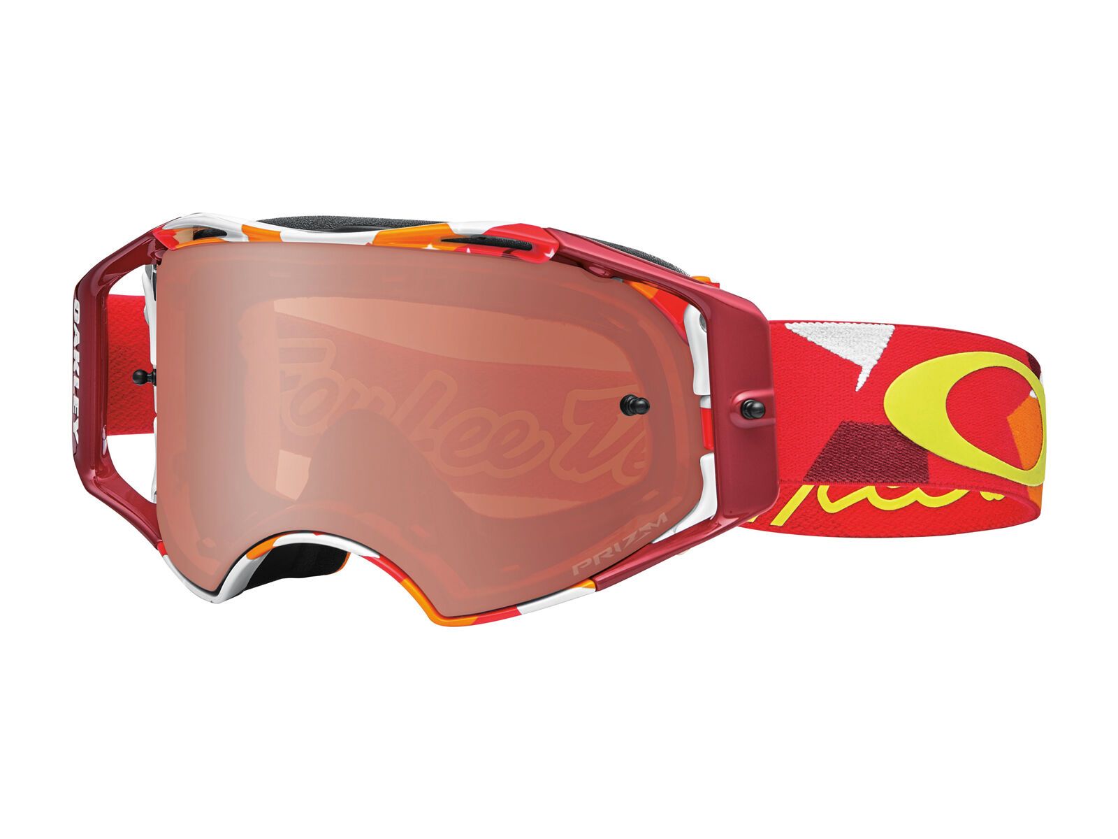 Oakley Airbrake MX Prizm Troy Lee, splinter orange/Lens: prizm mx bronze - Bild 1