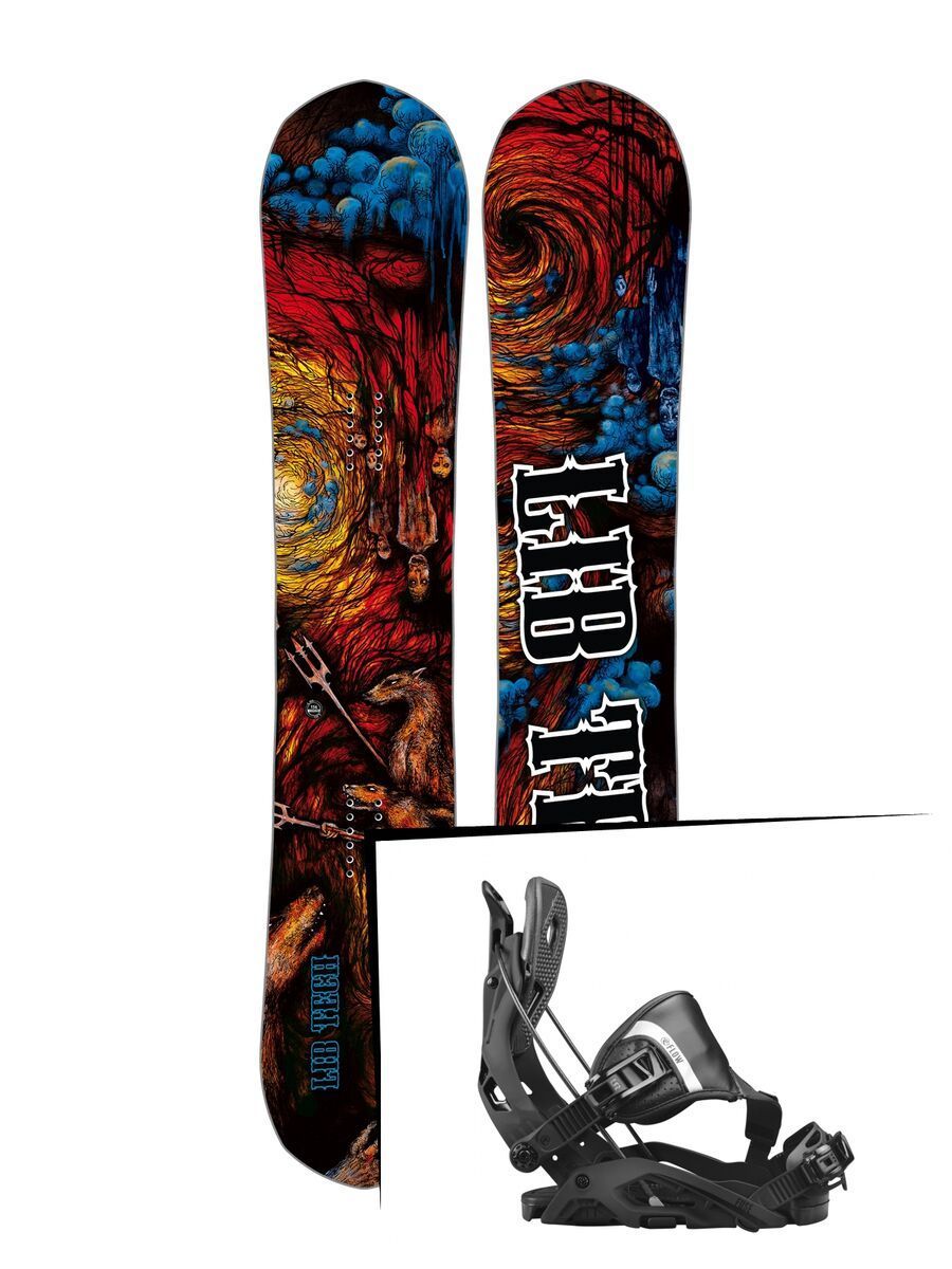 Set: Lib Tech From Hell Hot Knife 2017 + Flow Fuse Hybrid (1718360S) - Bild 1