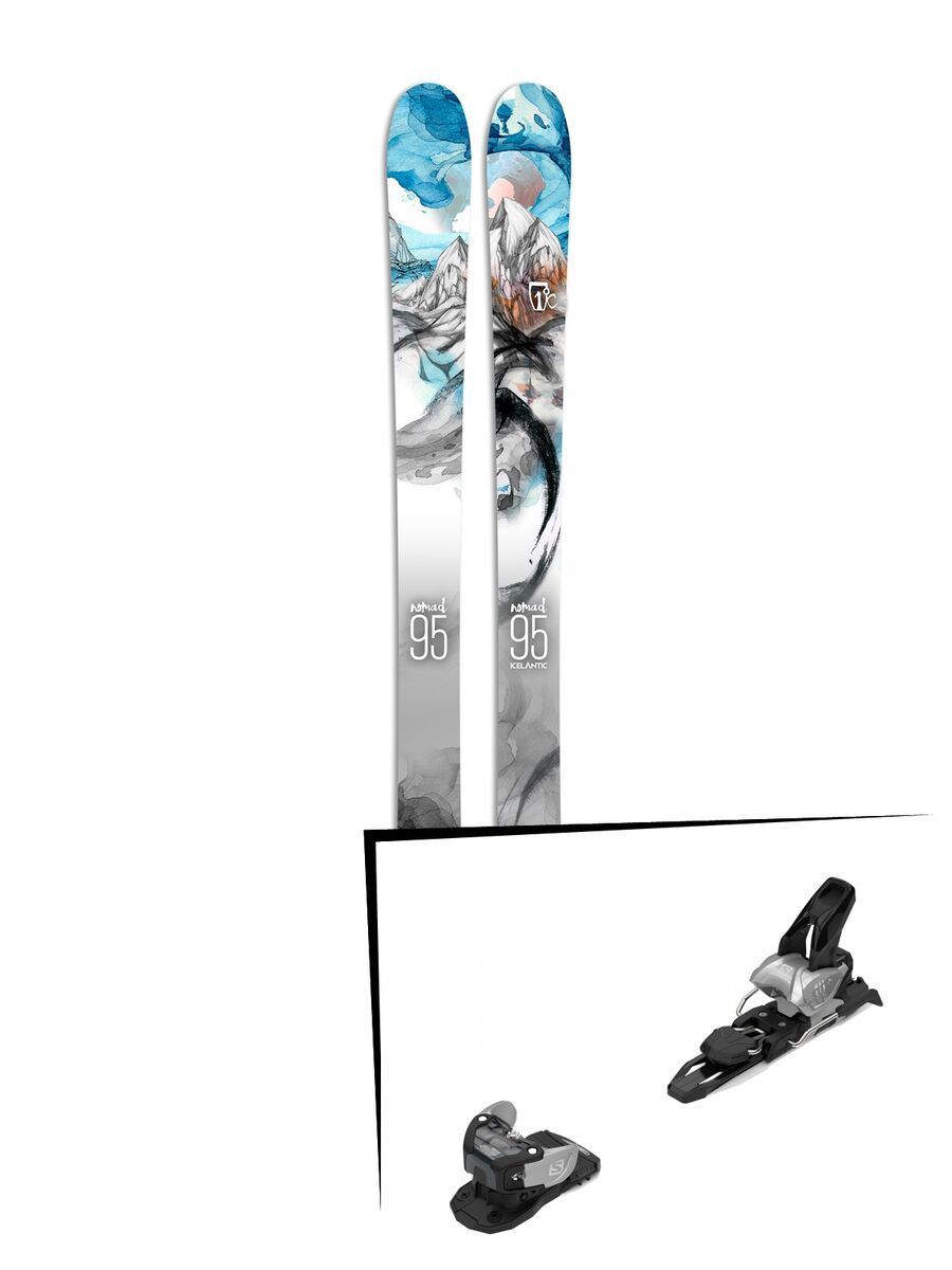 Set: Icelantic Nomad 95 2017 + Salomon Warden MNC 11 (2212338) - Bild 1