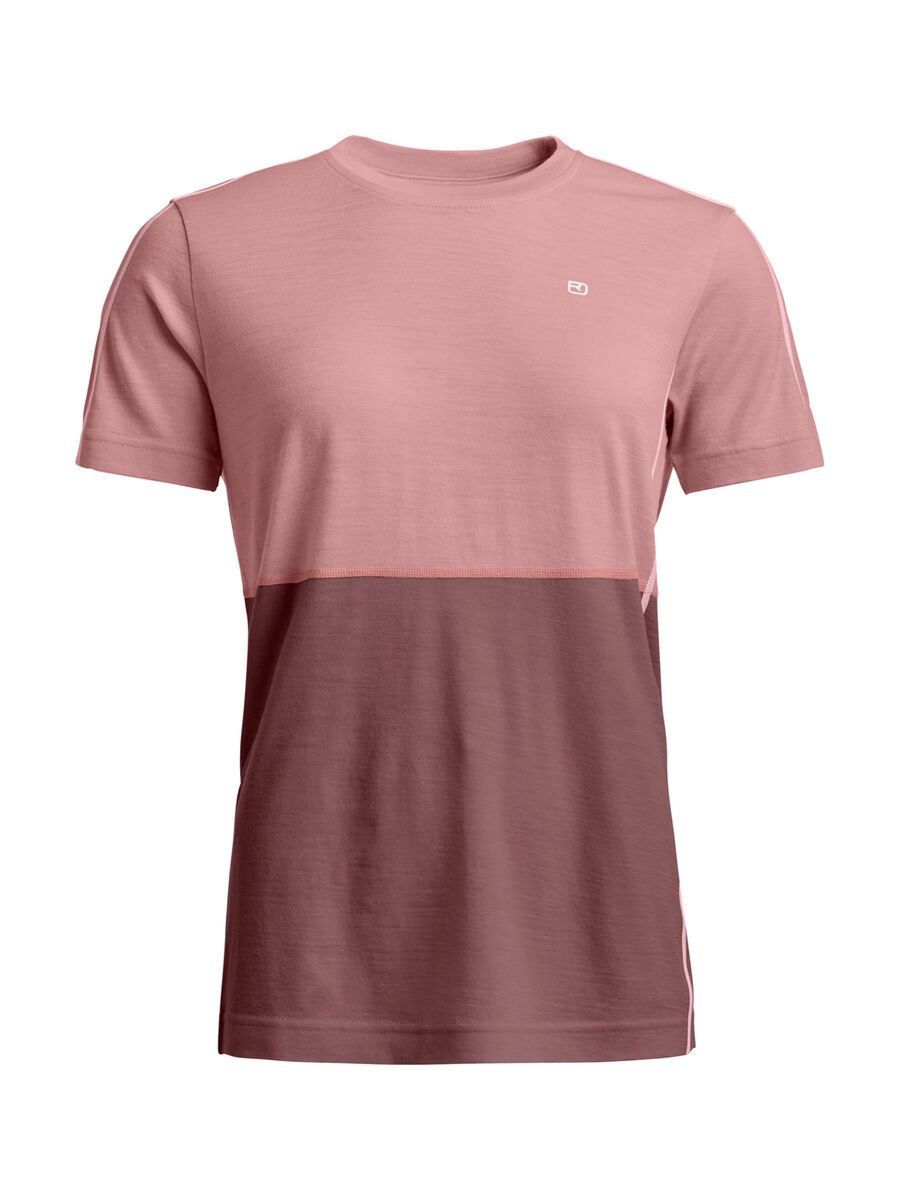 Ortovox 185 Rock'n'wool Short Sleeve W, dusk rose - Bild 1