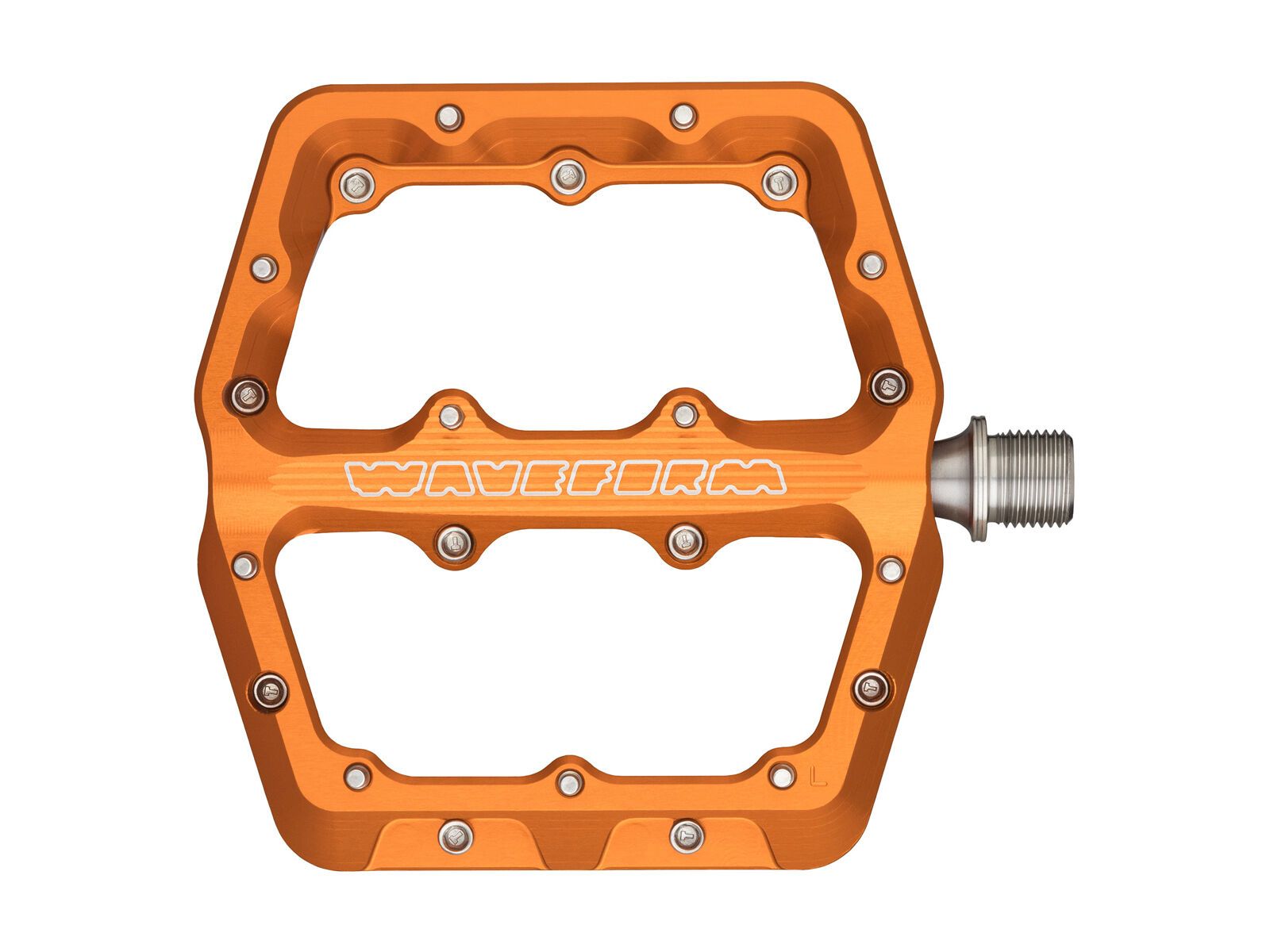 Wolf Tooth Waveform Aluminium Pedals - Large orange PDL-WF-LG-ORG