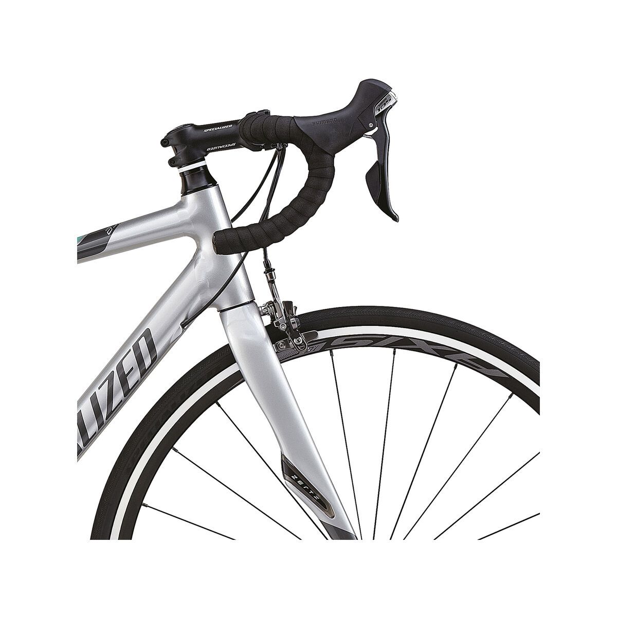 Specialized Dolce Comp C2 EQ, Gloss Silver/Charcoal/Emerald/White |  BIKER-BOARDER.DE