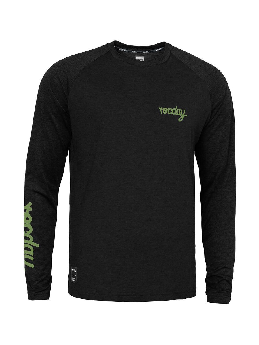 Rocday Evo Race Long Sleeve Jersey, black/green - Bild 1