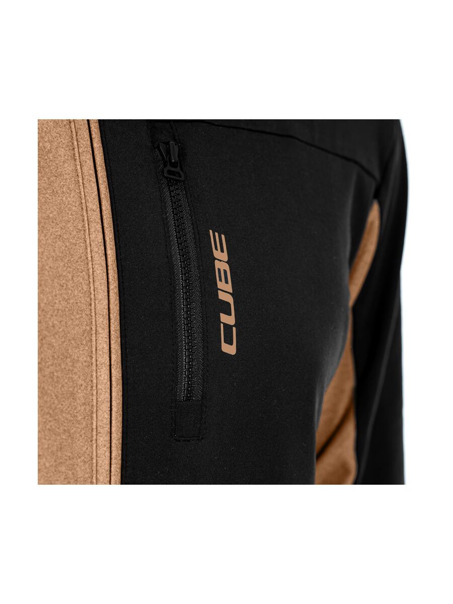 Cube ATX Trikot Full Zip CMPT langarm, brown´n´black - Bild 5