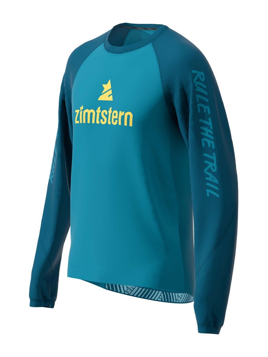 Zimtstern PureFlowz Shirt LS, blue steel/french navy/mimosa - Bild 2