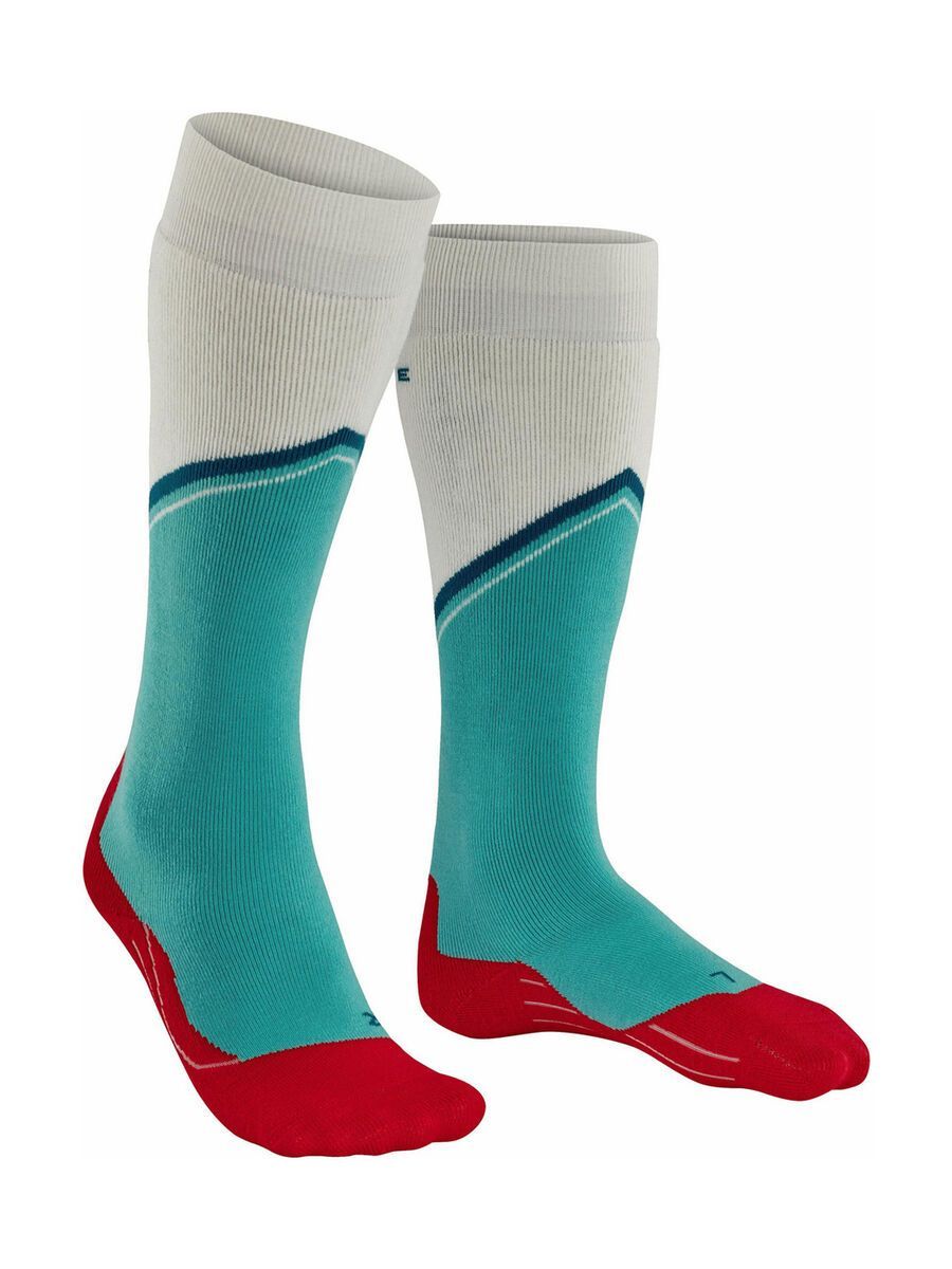Falke SK2 Diagonal Damen Skiing Kniestrümpfe, turquoise - Bild 2
