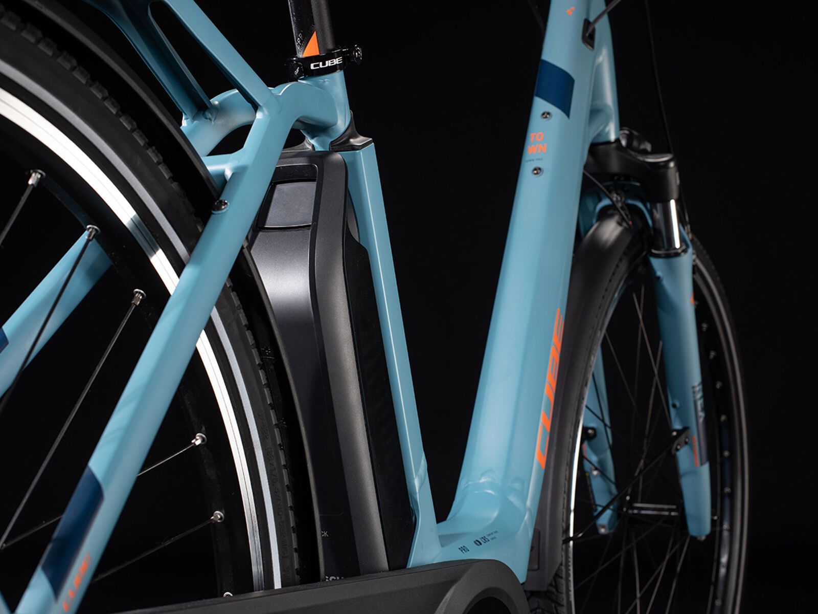 Cube Town Hybrid Pro RT 400, blue´n´orange - Bild 5