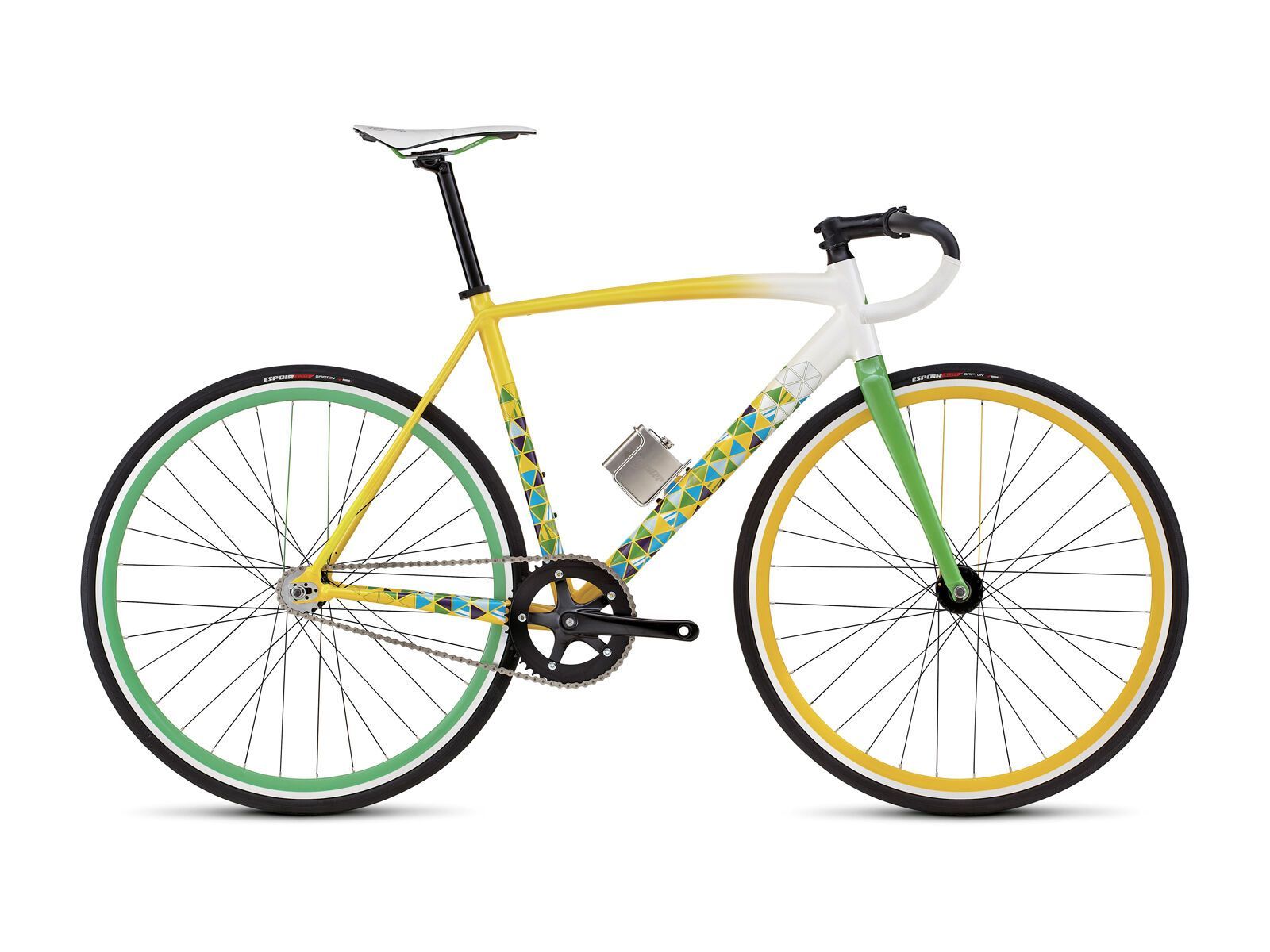 Specialized Langster Rio, gloss dirty white/yellow/green/light blue/blue/silver - Bild 1