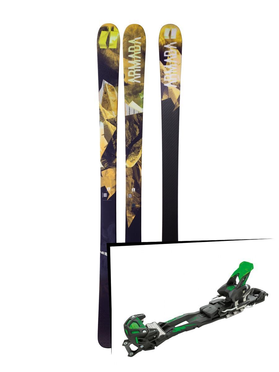 Set: Armada Invictus 89 Ti 2018 + Tyrolia Adrenalin 16 solid black flash green - Bild 1
