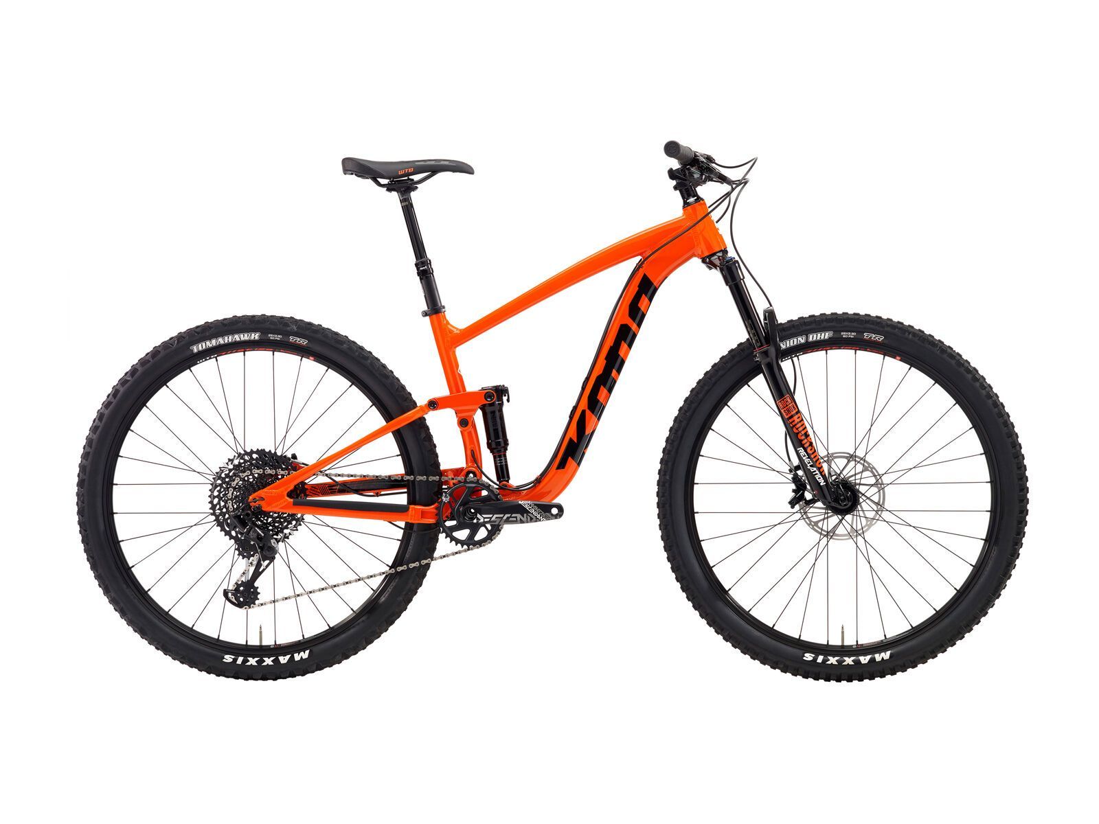 Kona Satori DL, gloss hot orange w/ black & white decals - Bild 1