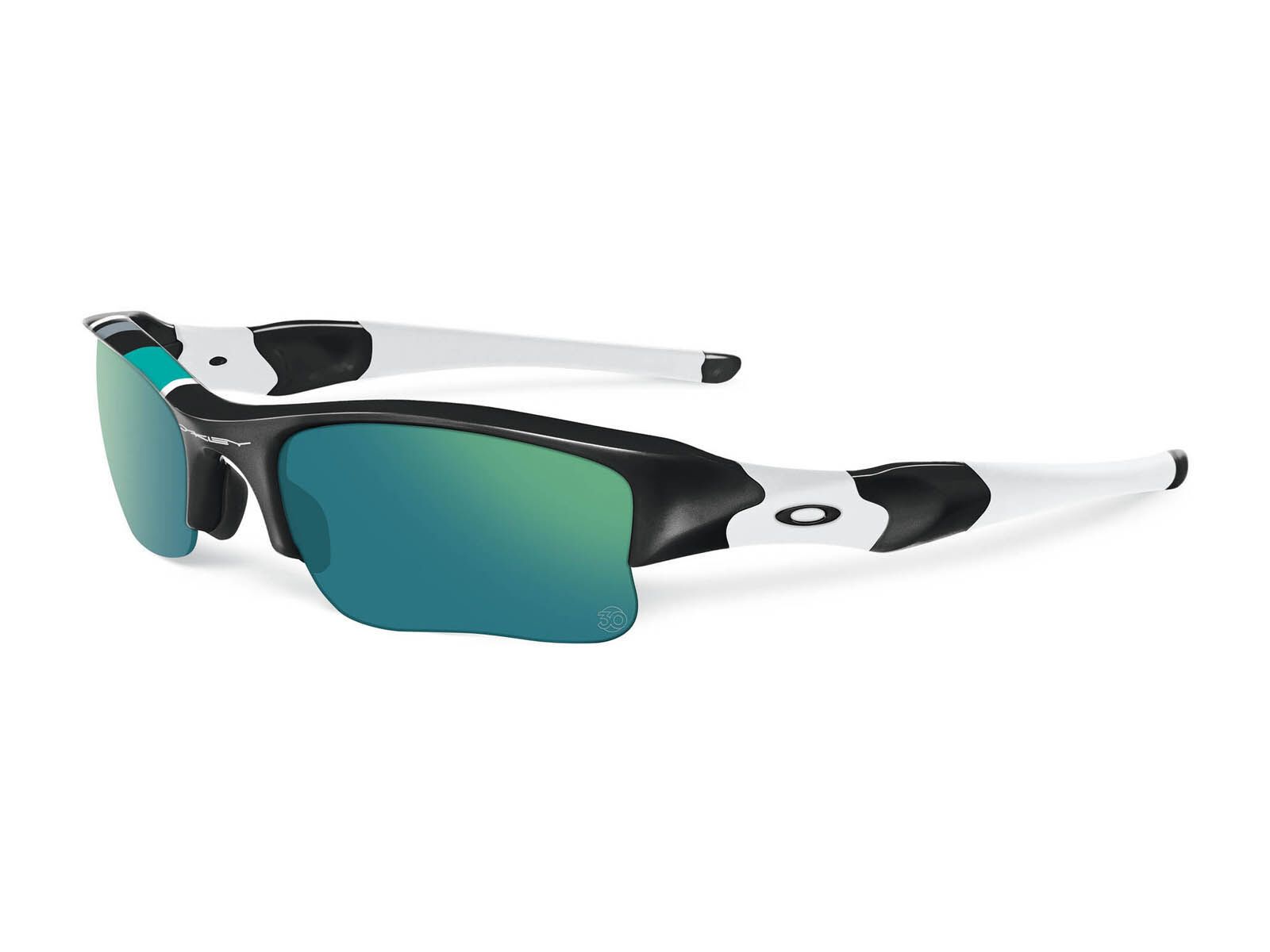 Oakley Flak Jacket XL 30 Years Sport Special Edition, polished black/jade iridium - Bild 1