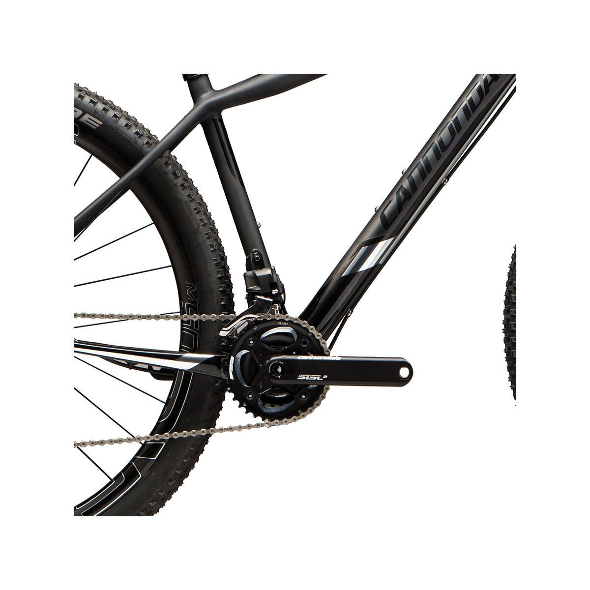 Cannondale F-SI Hi-Mod Black Inc. 27.5, jet black w/charcoal grey, fine silver, matte - Bild 3