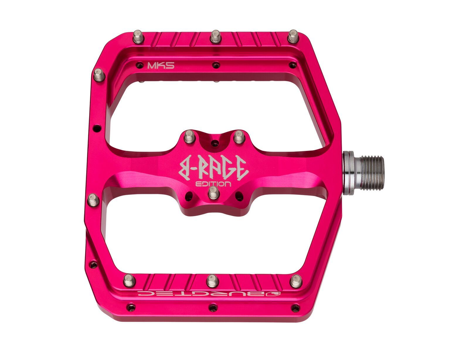 Burgtec Penthouse Flat MK5 Pedals B-Rage Edition toxic barbie pink BT-1709