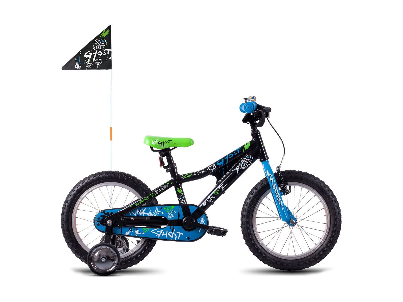 Ghost Powerkid AL 16, night black/riot blue/star white - Bild 1