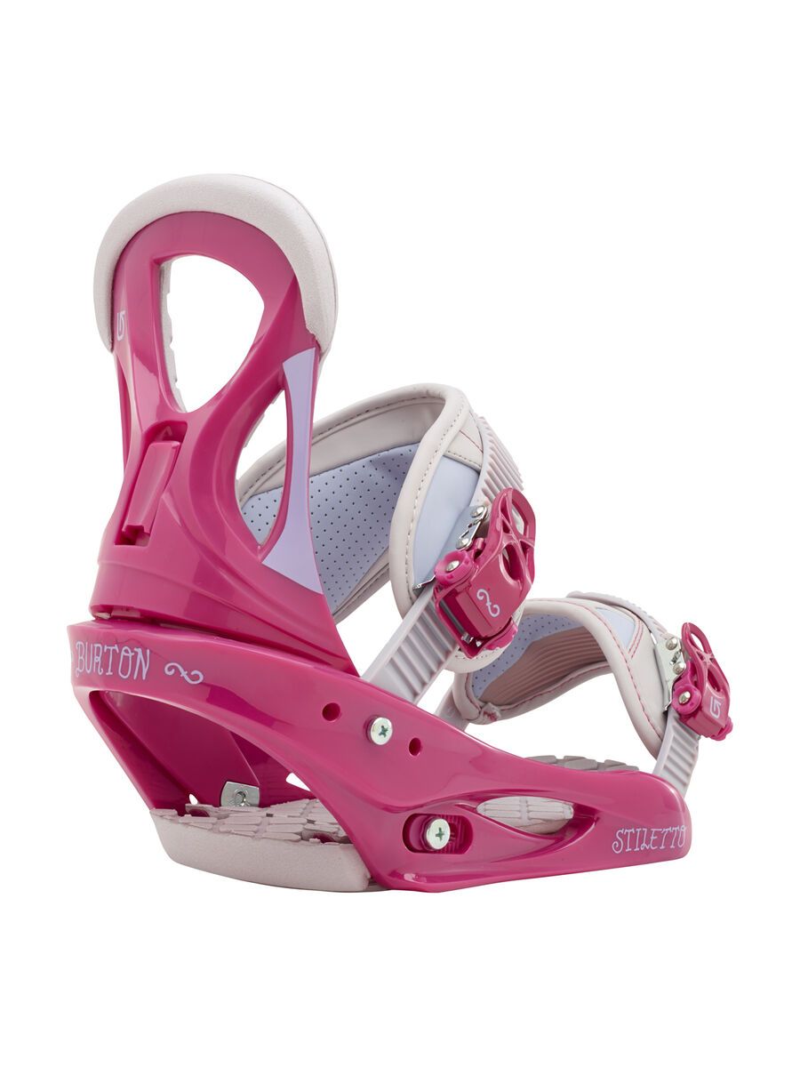 Set: Burton Feelgood Flying V 2016 + Burton Stiletto 2016, Pink/Grey - Snowboardset - Bild 3