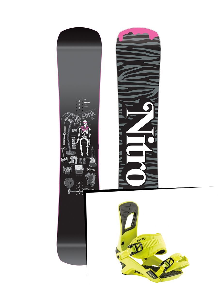 Set: Nitro SHtik 2019 + Nitro Rambler muted brights series toxic - Bild 1