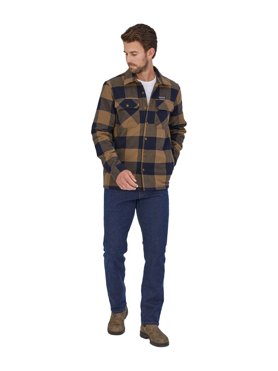 Patagonia Men's Insulated Organic Cotton Midweight Fjord Flannel Shirt, timber brown - Bild 4