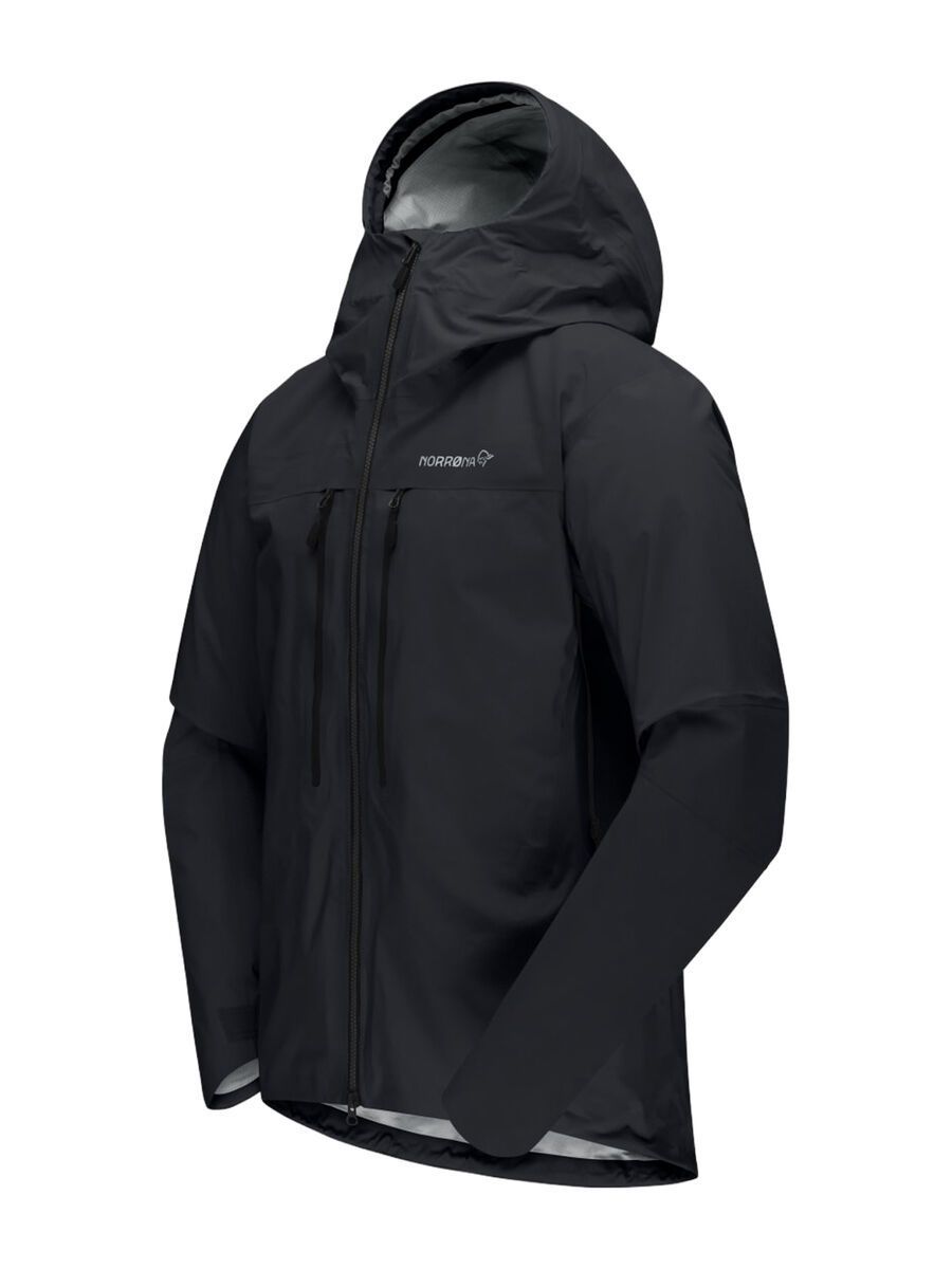 Norrona trollveggen Gore-Tex Pro light Jacket M's, caviar black - Bild 2