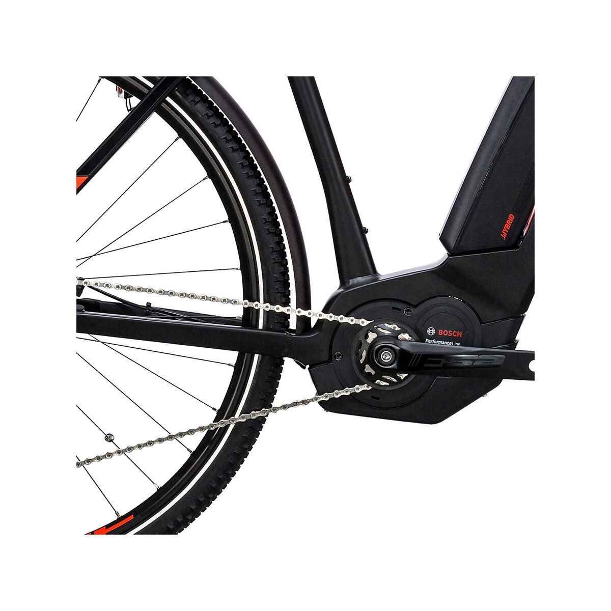 Cube Cross Hybrid SL Allroad 500, black´n´flashred - Bild 3