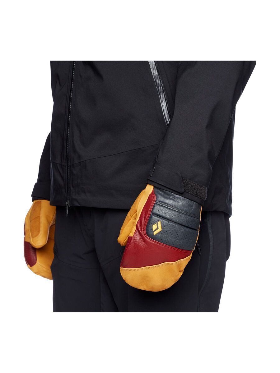 Black Diamond Spark Johnny Mitts, amber-dark crimson - Bild 3