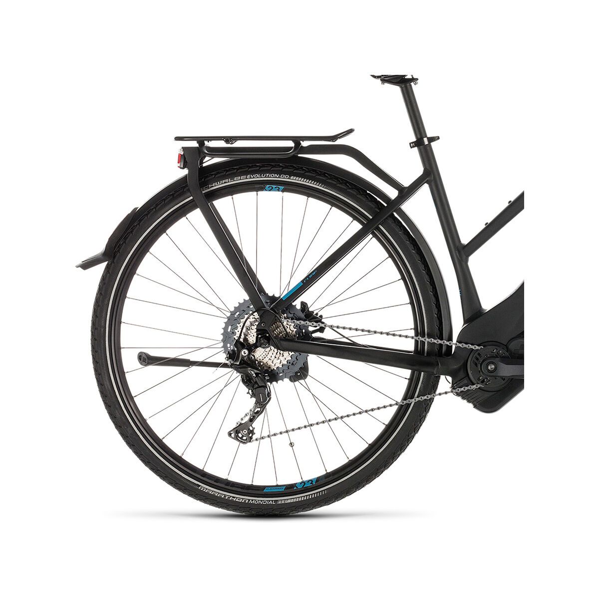 Cube Kathmandu Hybrid EXC 500 Trapeze, black´n´blue - Bild 4