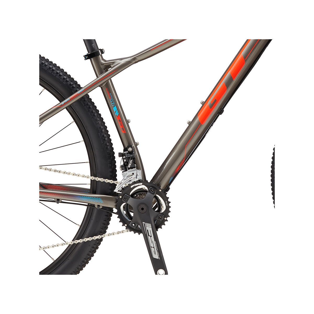 GT Zaskar Comp 9R, gun & neon red - Bild 3