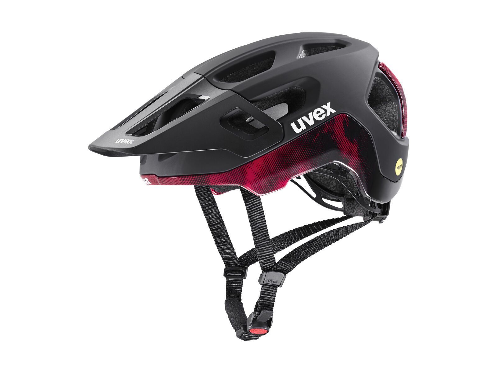 uvex react MIPS, black-ruby red matt - Bild 1