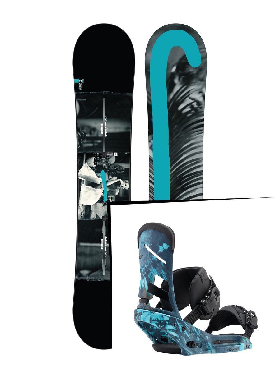 Set: Burton Custom Twin Flying V 2017 +  Mission EST (1712897S) - Bild 1
