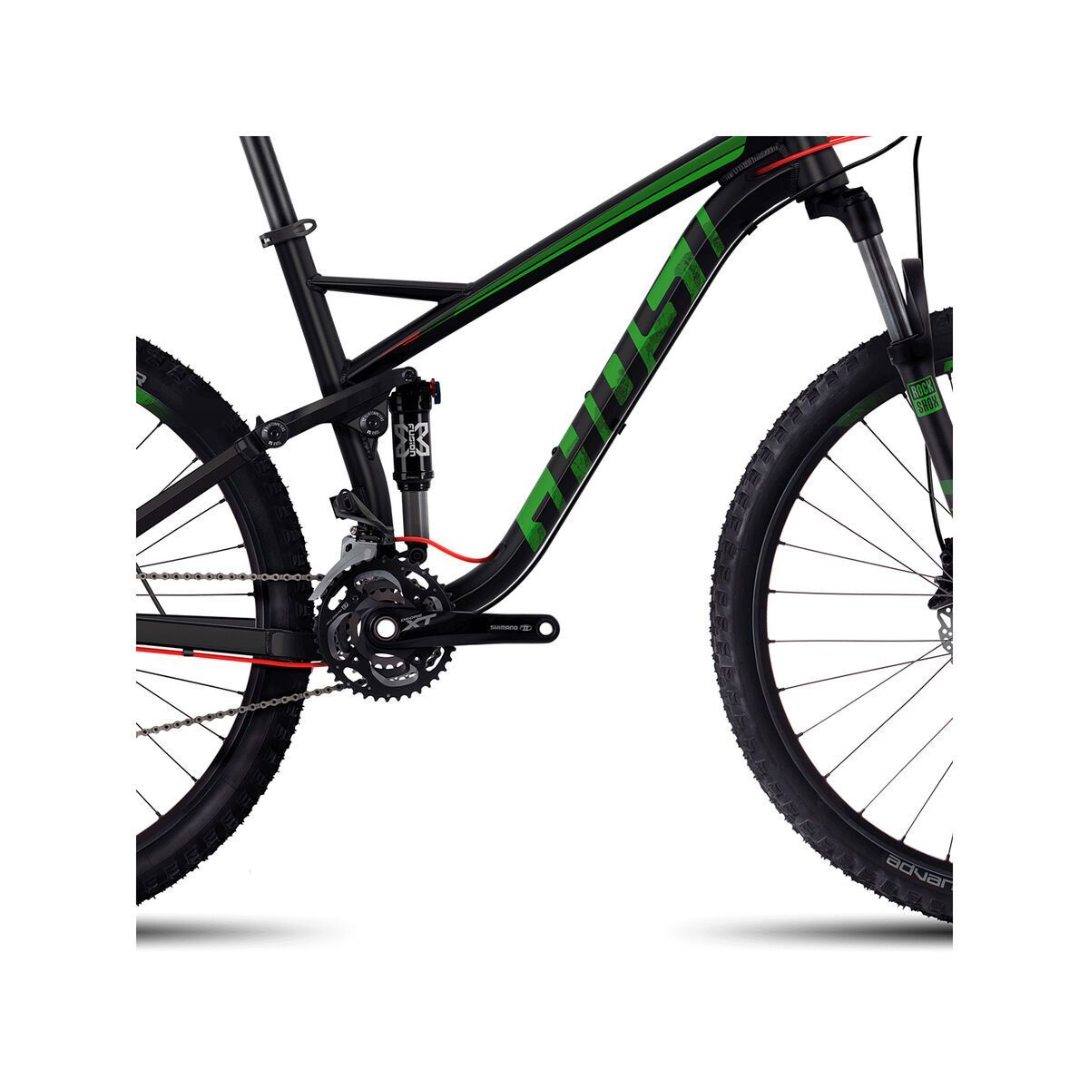 Ghost Kato FS 3 AL, night black/riot green/neon red - Bild 3