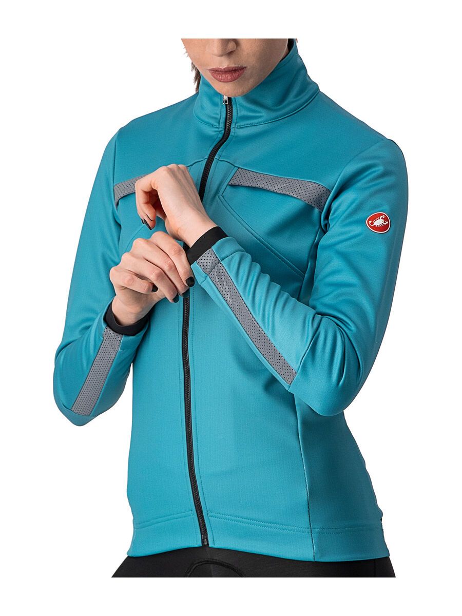 Castelli Dinamica Jacket, teal blue/silver reflex - Bild 4