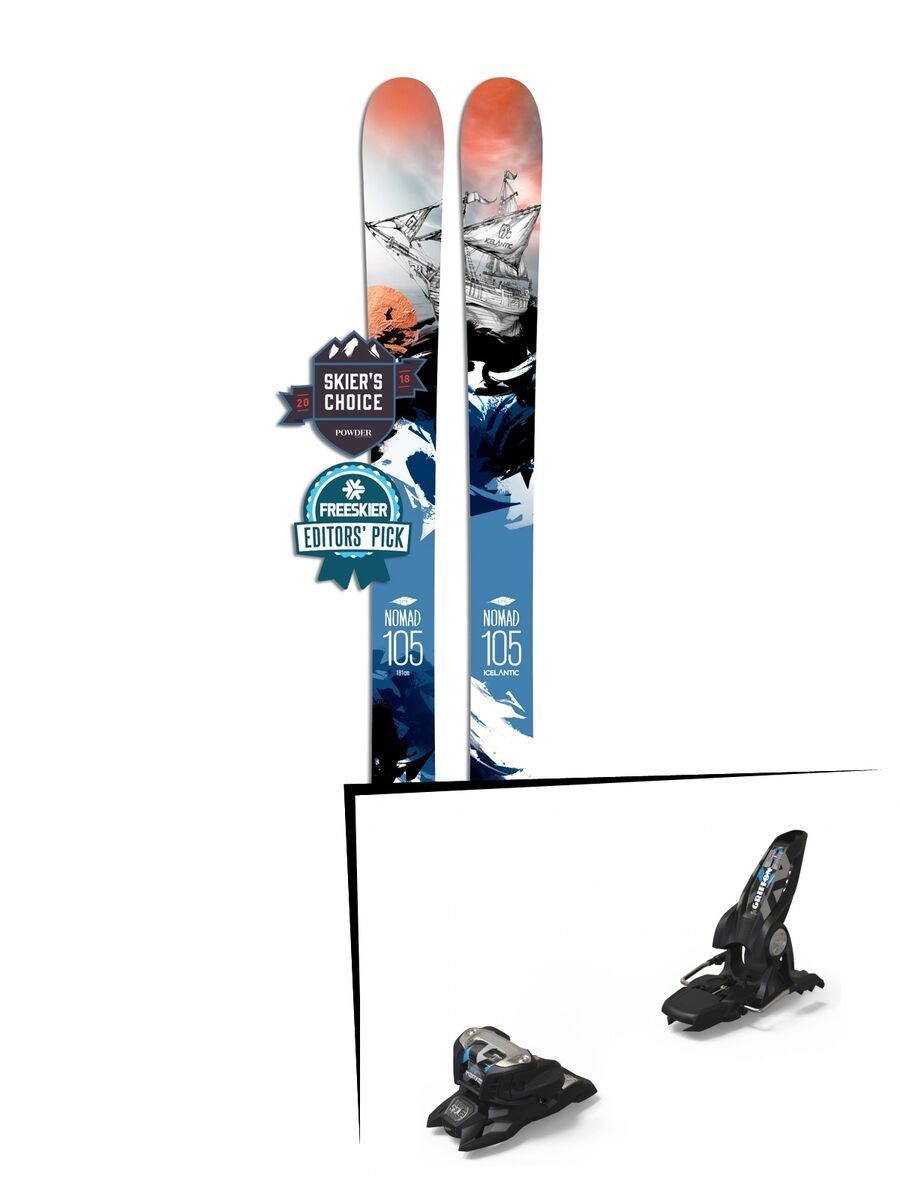 Set: Icelantic Nomad 105 Lite 2018 + Marker Griffon 13 ID black - Bild 1