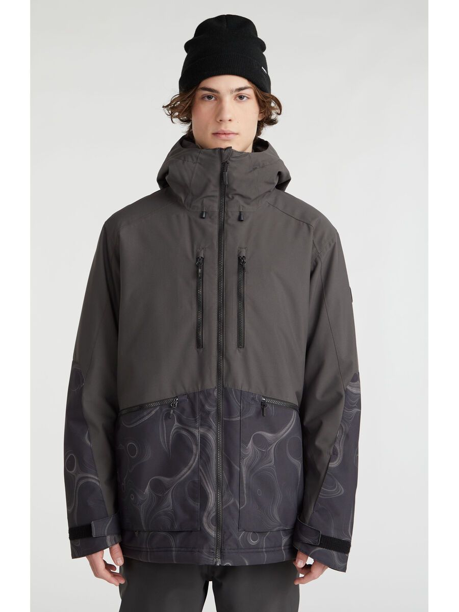 O’Neill Texture Jacket, black out colour block - Bild 3