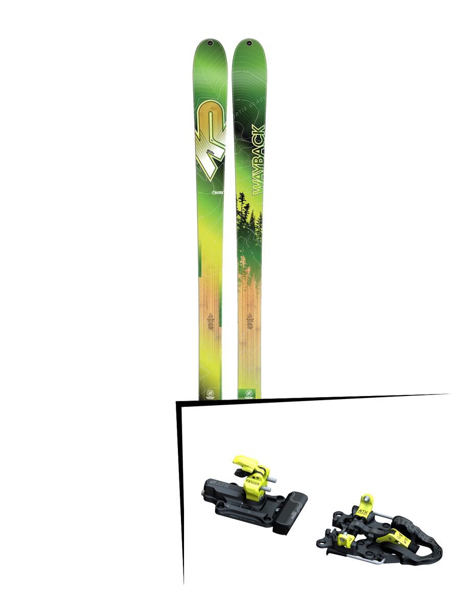 Set: K2 SKI Wayback 88 ECOre 2017 + ATK Freeraider 14 2.0 (2322434) - Bild 1