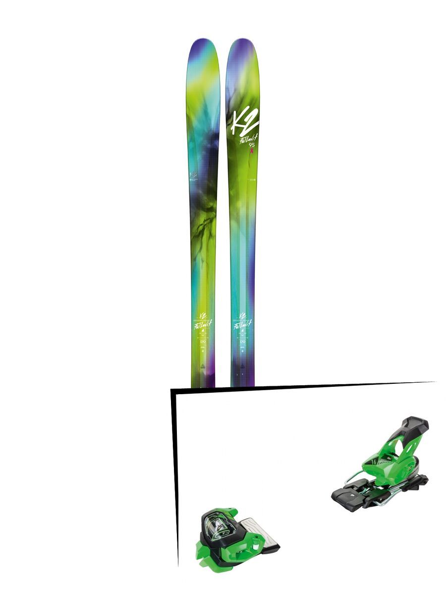 Set: K2 SKI FulLUVit 95Ti 2018 + Tyrolia Attack² 16 GW green - Bild 1