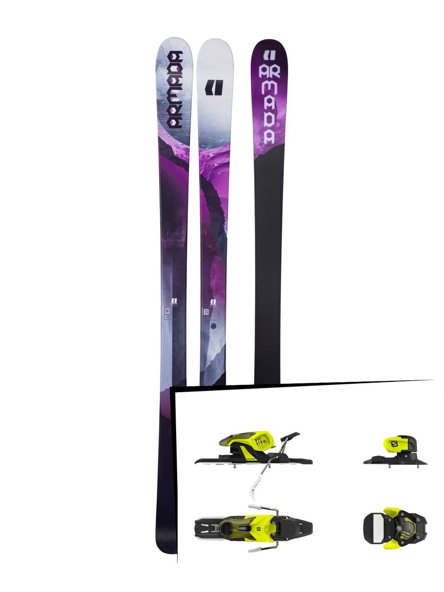 Set: Armada Victa 87 Ti 2018 + Salomon Warden 11 yellow/black - Bild 1