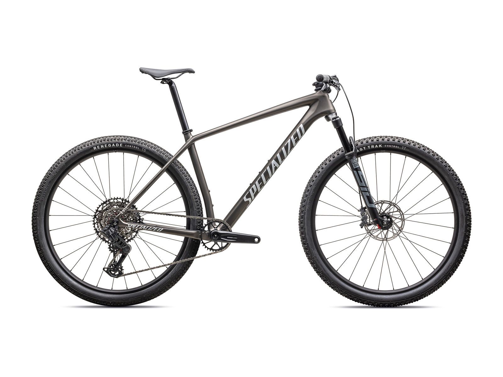 Specialized Epic Hardtail Comp, satin gunmetal/metallic white silver - Bild 1