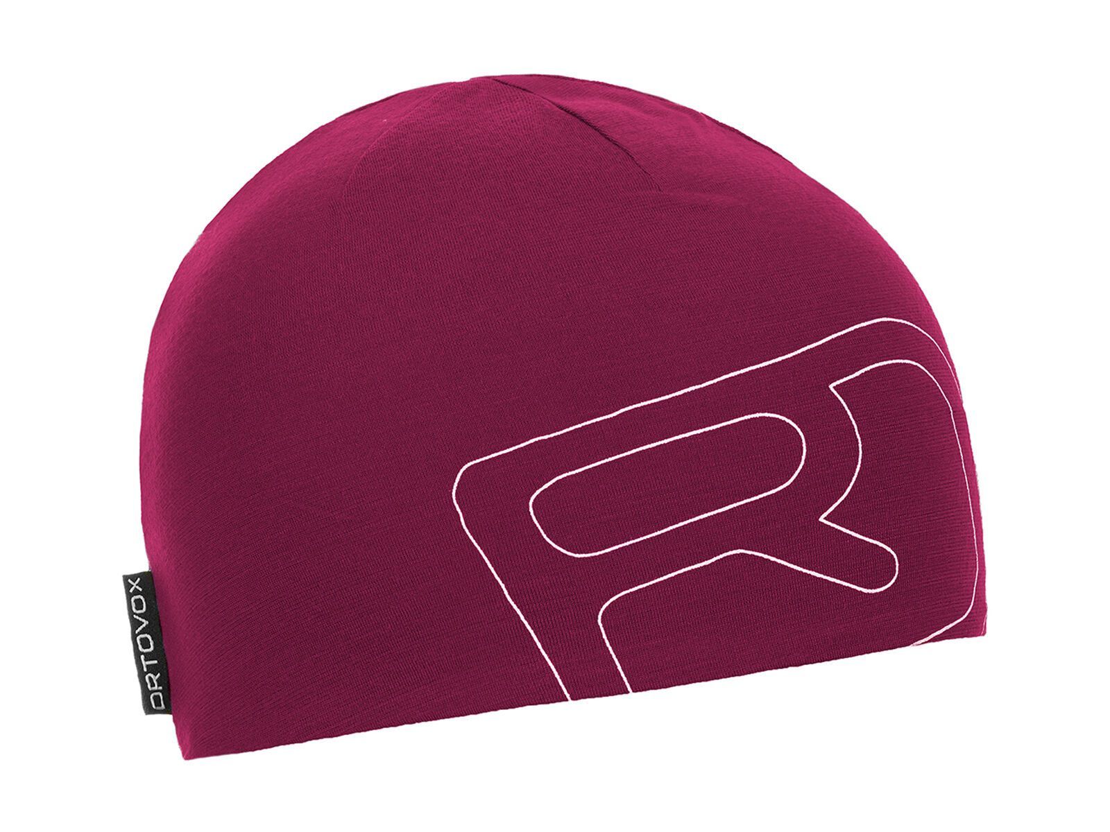 Ortovox Merino Cool Logo Beanie, dark very berry - Bild 1