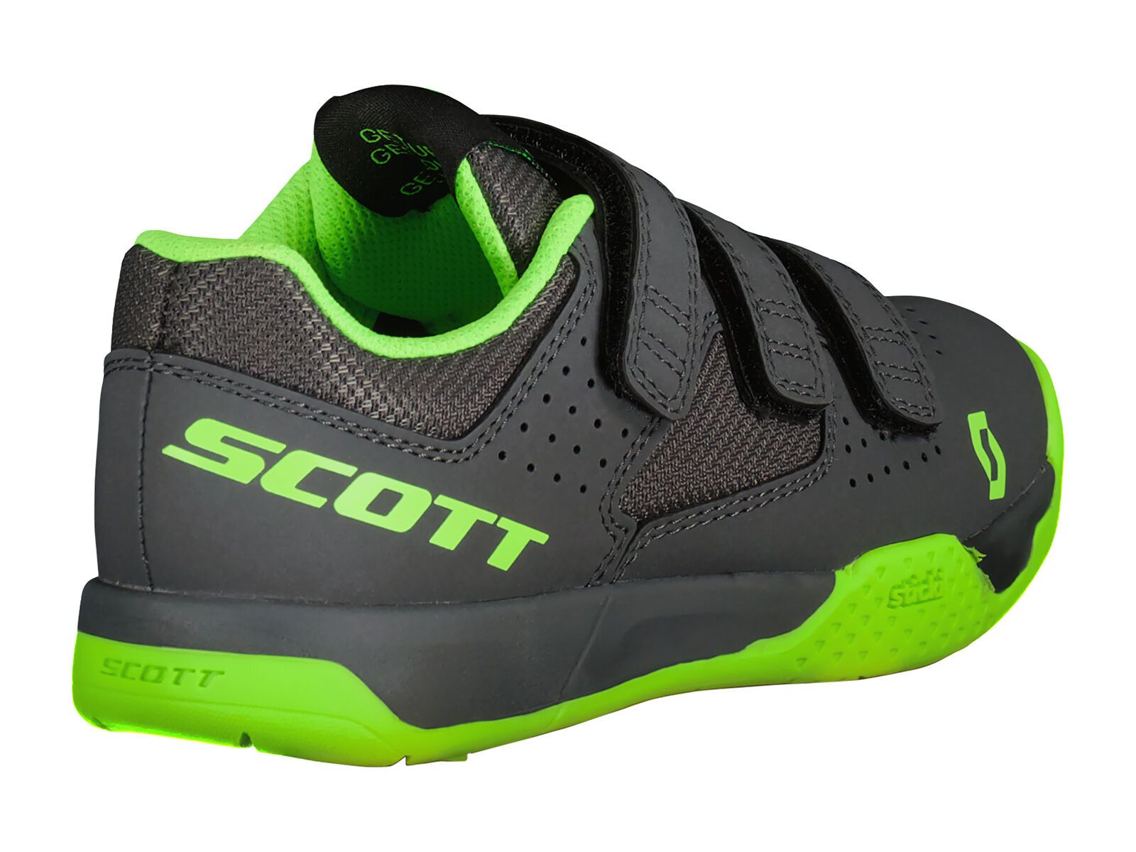 Scott MTB AR Kids Strap Shoe, grey/neon green - Bild 2