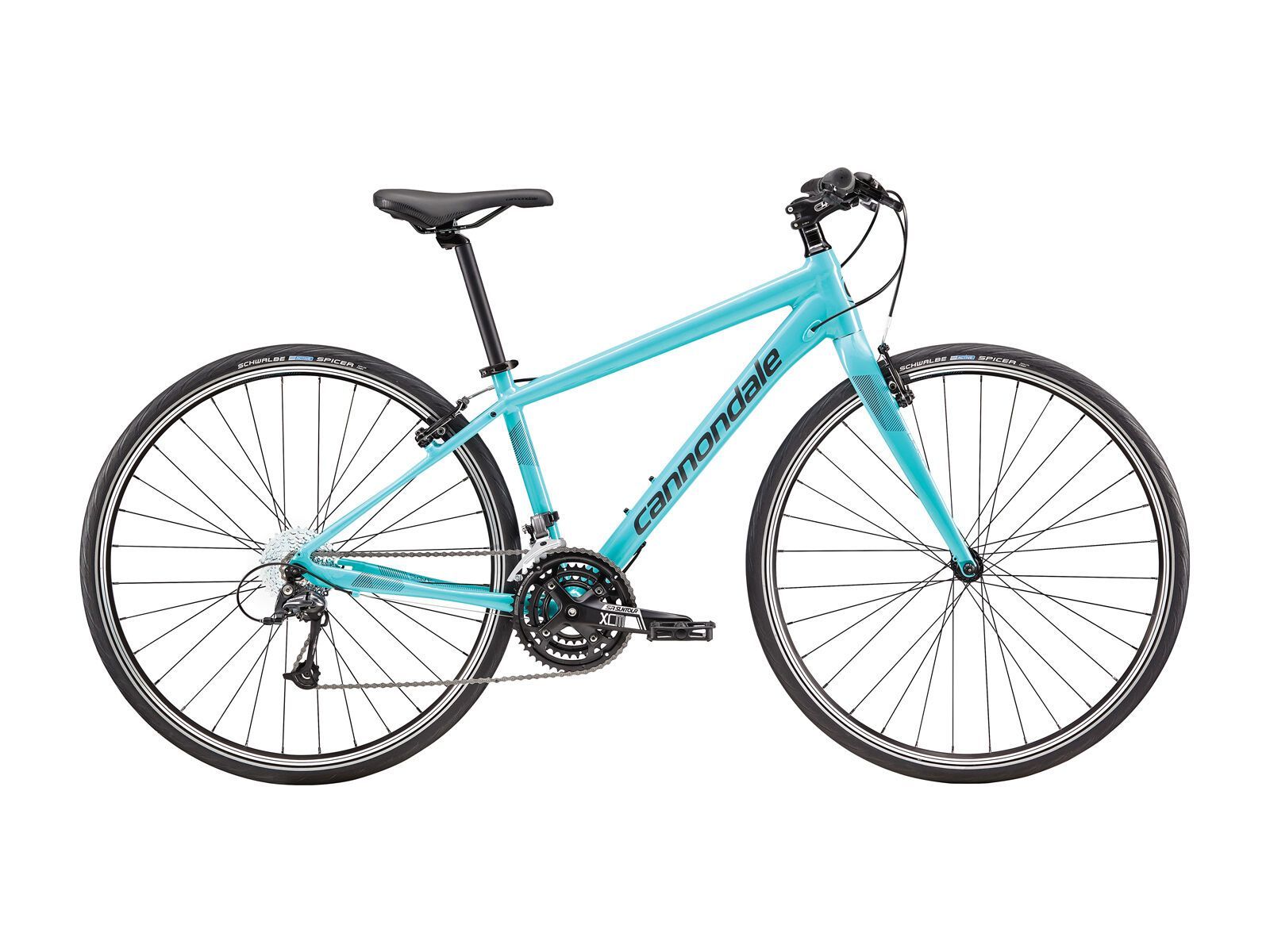Cannondale Quick 4 Women's, turquoise w/ nearly black and teal, reflective detail, gloss - TRQ - Bild 1