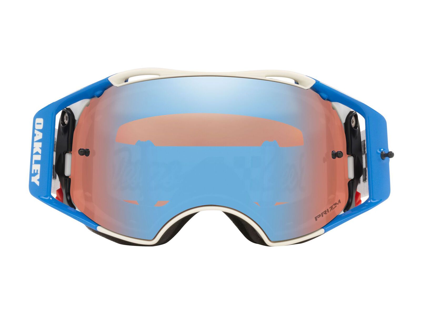 Oakley Airbrake MTB Troy Lee Designs - Prizm MX Sapphire Iridium, white dropin - Bild 12