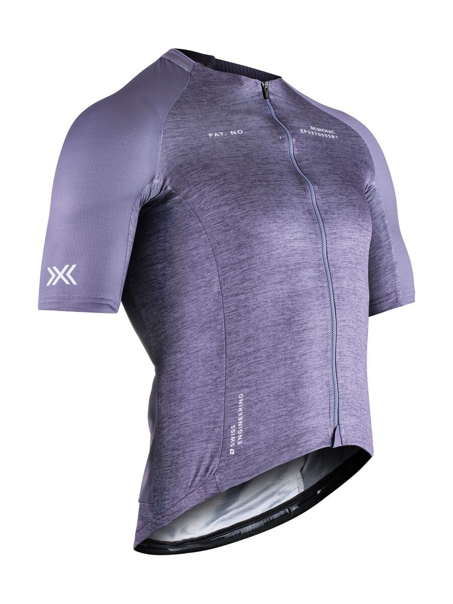 X-Bionic Corefusion Men's Cycling Short Sleeve Merino Jersey, muted lavender melange - Bild 1