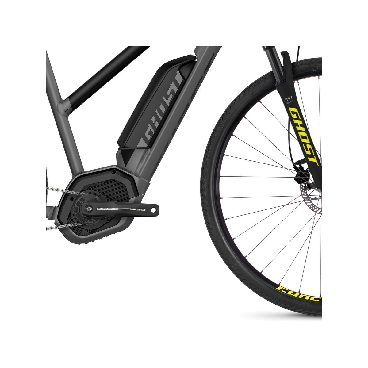 Ghost Hybride Square Cross B2.9 W AL, urban gray/night black/neon yellow - Bild 3